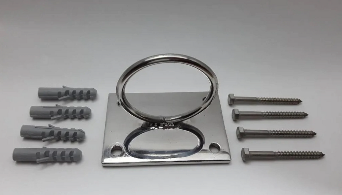 Suporte p/ Corda Naval & Fita de Suspensão em Inox